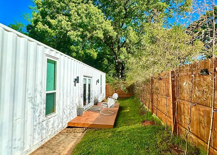 Nomehaus Shipping Container Studio Residential Neighborhood Athens